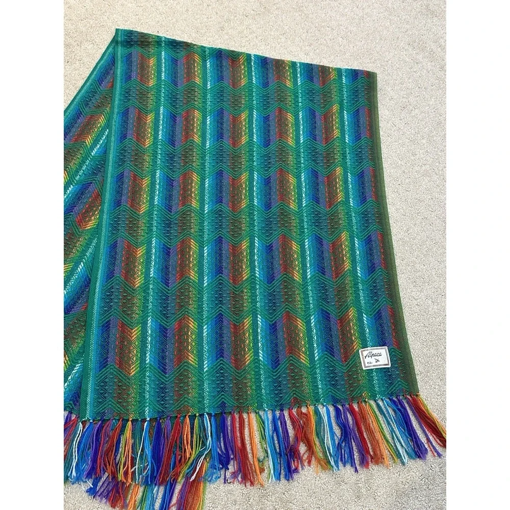 Ruashka Alpaca Rainbow‎ Aztec Scarf